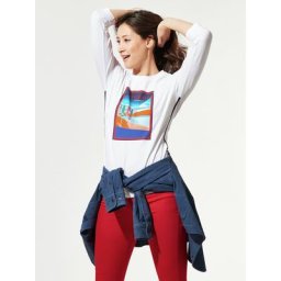 Walbusch Damen Baumwoll Shirt Normandie bedruckt Multicolor