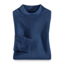 Walbusch Herren Shirts Blau einfarbig wärmend
