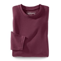 Walbusch Herren Shirts Rot einfarbig