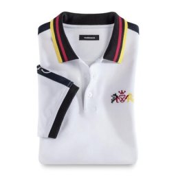 Walbusch Herren Polo-Hemd Weiß einfarbig
