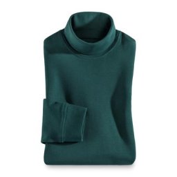 Walbusch Herren Rollkragen Shirt einfarbig Clubgrün