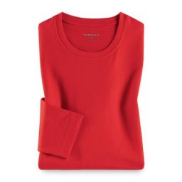 Walbusch Herren Shirts Rot einfarbig