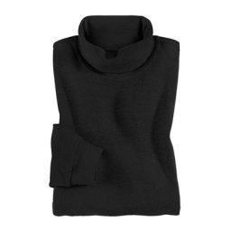 Walbusch Herren Shirts Schwarz einfarbig wärmend