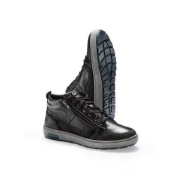 Walbusch Herren Kalbleder Schnürer High Top einfarbig Schwarz