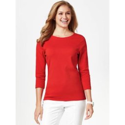 Walbusch Damen Shirts Rot einfarbig