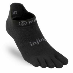 Injinji Unisex No Show Zehensocken Run Original Weight schwarz