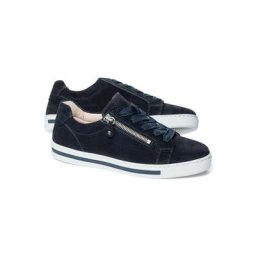 Walbusch Damen Reißverschluss City Sneaker einfarbig Marine