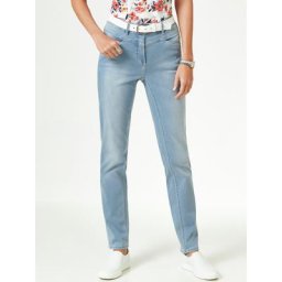 Walbusch Damen Jeans Hose Regular Fit Hellblau einfarbig noch offen: Filter Eigenschaften
