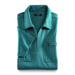 Walbusch Herren Bügelfrei Touring Blouson 2.0 einfarbig Lagune