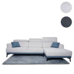 Sofa HWC-G44, Couch Ecksofa L-Form, Liegefläche Nosagfederung Taschenfederkern Teppich verstellbar ~ Variantenangebot