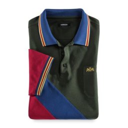 Walbusch Herren Polo-Hemd Rot gestreift