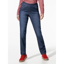 Walbusch Damen Yoga Schlupfjeans einfarbig Blue Stoned