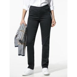 Walbusch Damen Yoga Schlupfjeans einfarbig Black