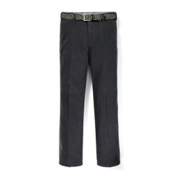 Walbusch Herren Bügelfrei-Chino-Hose Regular Fit Grau einfarbig elastisch flexibler Bund