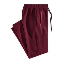 Walbusch Herren Bügelfrei Freizeithose Bicolor einfarbig Rot