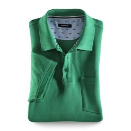 Walbusch Herren Pique Polo Pima Cotton einfarbig Grün