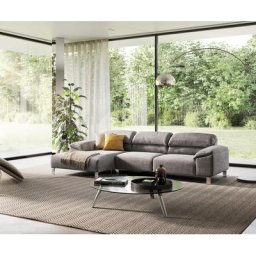 Es brand Ecksofa Selenya 305x170 Chenille Steingrau Relaxfunktion Longchair links by ES brand, Ecksofas