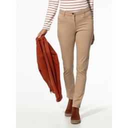 Walbusch Damen Jeans Hose Regular Fit Beige einfarbig noch offen: Filter Eigenschaften