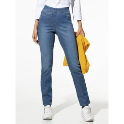 Walbusch Damen Schlupf-Jeans Regular Fit Blau einfarbig noch offen: Filter Eigenschaften