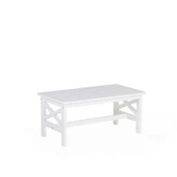 Gartentisch weiß Akazienholz 100x55 cm Landhaus Stil