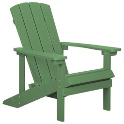 Gartenstuhl Grün Kunstholz breite Armlehnen Muskoka Adirondack Stil Terrasse Outdoor