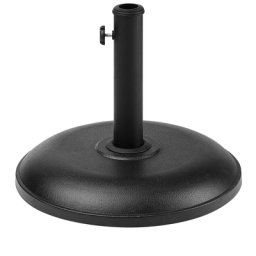 Sonnenschirmständer Schwarz Beton ⌀ 45 cm Schirmfuß rund Garten Balkon modern