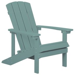 Gartenstuhl Türkis Kunstholz breite Armlehnen Muskoka Adirondack Stil Terrasse Outdoor