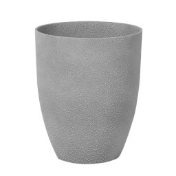 Blumentopf 2er Set Grau 35 x 35 x 42 cm Steingemisch Rund Modernes Design
