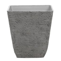 Blumentopf Grau 49 x 49 x 53 cm Steingemisch Elegant Quadratisch Modernes Design
