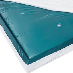 Wasserbettmatratze Blau Vinyl 160 x 200 cm Mono System Mittel beruhigt Soft Side ein Wasserkern