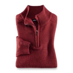 Walbusch Herren Donegal Tweed Troyer einfarbig Rot
