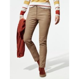 Walbusch Damen Lederoptikhose Softtouch einfarbig Caramel