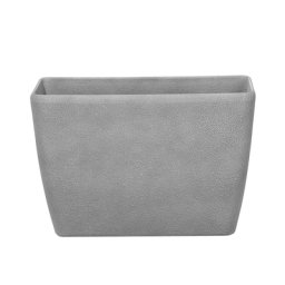 Blumentopf Grau 60 x 27 x 41 cm aus Steingemisch für den Innen- und Aussenbereich Rechteckig Klassisches Design