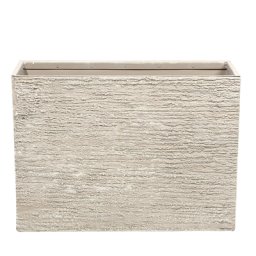 Blumentopf Beige 29 x 70 x 50 cm Faser-Mischung Rechteckig Modernes Design