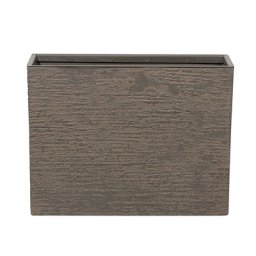 Blumentopf Braun 25 x 60 x 45 cm Steingemisch Rustikaler Pflanzenkübel Rechteckig Modernes Design