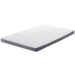Foam Schaumstoffmatratze Grau mit Weiß 90 x 200 cm Kindermatratze Medium Härtegrad