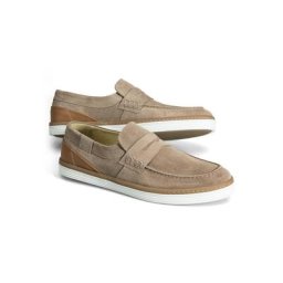 Walbusch Herren Loafers Beige einfarbig herausnehmbare Decksohle