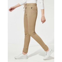 Walbusch Damen Jersey Jogpant einfarbig Caramel
