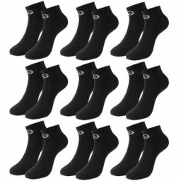 Sergio Tacchini Herren Sneakersocken 9 Paar schwarz