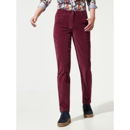 Walbusch Damen Five Pocket Cordhose einfarbig Barolo