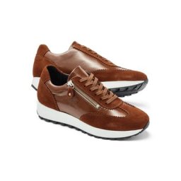 Walbusch Damen Materialmix Sneaker Rostbraun