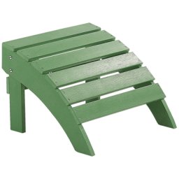 Fußhocker für Gartenstuhl Grün Kunstholz Muskoka Adirondack Stil Balkon Terrasse Outdoor Garten Zubehör Möbel