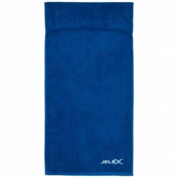 JELEX 100FIT Fitness Handtuch mit Zip-Tasche royalblau