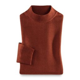 Walbusch Herren Pulli Orange einfarbig