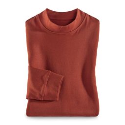 Walbusch Herren Shirts Orange einfarbig wärmend