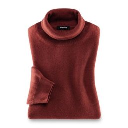 Walbusch Herren Cashmere Rollkragenpullover einfarbig Zimt