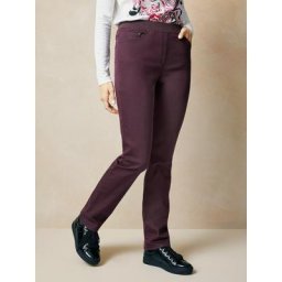 Raphaela by Brax Damen Jeanshose Slim Fit Lila einfarbig elastisch flexibler Bund