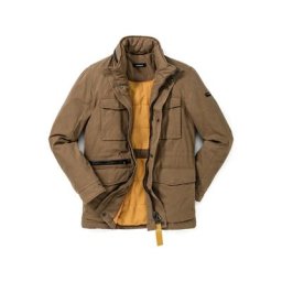 Walbusch Herren Multipocket Langjacke einfarbig Braun