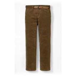 Walbusch Herren Gürtel Cord Chino einfarbig Walnuss