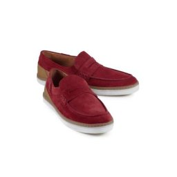 Walbusch Herren Sport Loafer einfarbig Rot